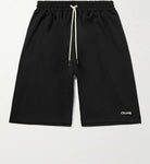 Celine Homme Men's Wide-Leg Tech Jersey Shorts