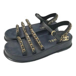 Chanel Cloth Dad Sandal Black