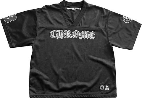 Chrome Hearts Mesh Stadium Football Jersey Black