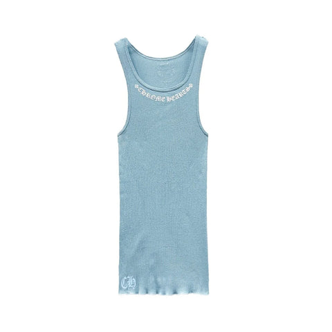 Chrome Hearts Blue LOVE YOU Tank Top