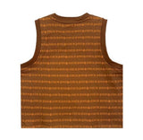 Chrome Hearts Stripe Tank Top (Brown/Orange)
