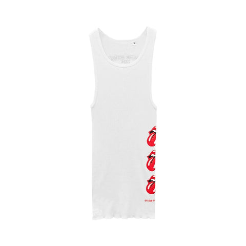 Rolling Stones Tank Top White