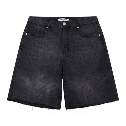 Almost Someday Cosmo Denim Jorts - Washed Black