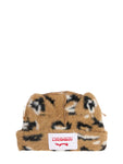 Charles Jeffrey LOVERBOY Fluffy Chunky Ears Beanie Brown Leopard