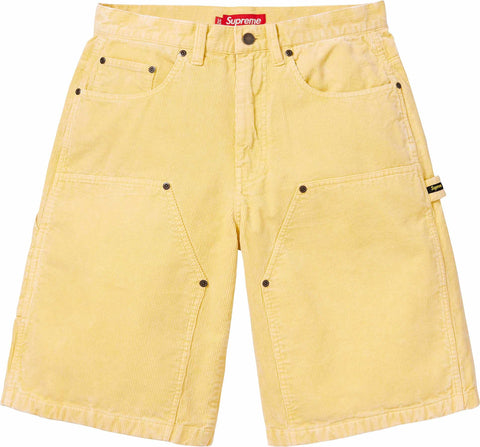 Supreme Washed Curduroy Short Yellow