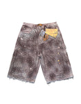 Birth of Royal Child Redial 20k Diamond Jorts in Washed Brown