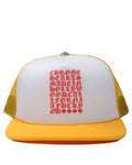 Chrome Hearts Eye Chart Trucker Hat Yellow