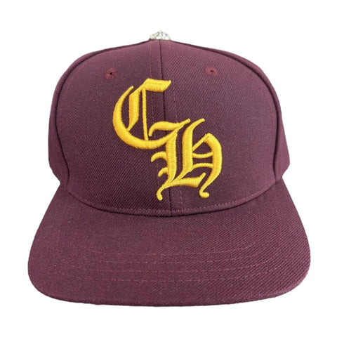 Chrome CH Logo Hate Burgundy/Mustard Yellow