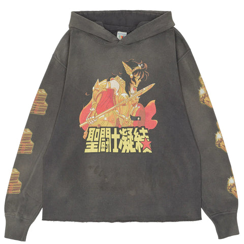 Saint Michael Clot Hoodie Black