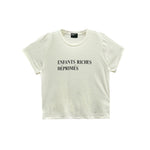 Enfants Riches Déprimés Classic Logo Short Sleeve White T-Shirt