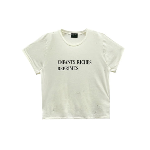 Enfants Riches Déprimés Classic Logo Short Sleeve White T-Shirt