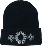 Horse Shoe Beanie Black