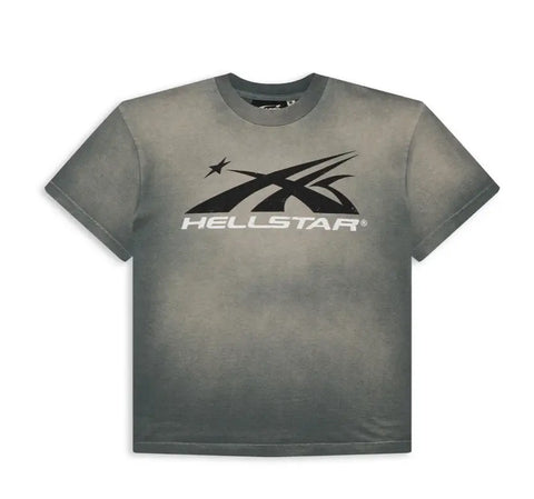 Hellstar Sport Logo Gel Tee Grey