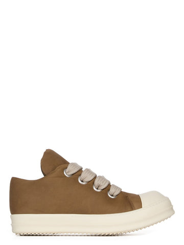 Rick Owens Jumbo Lace Lows Bean/Milk/Milk