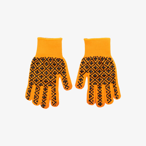Chrome Heart Checkmate Work Gloves Orange