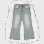 Vague 85' Flared Denim Jeans Light Wash