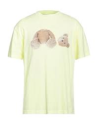 Palm Angels Teddy Bear T-shirt Fluorescent Yellow