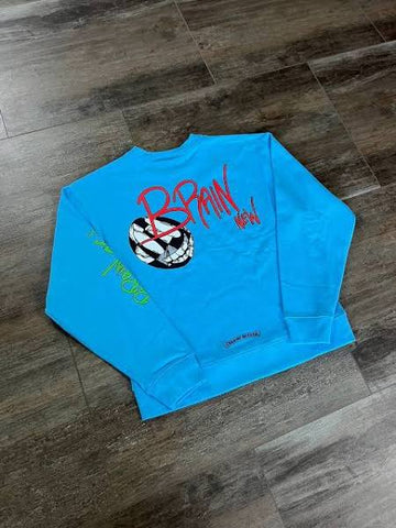 chrome hearts matty boy crewneck blue “brain new”