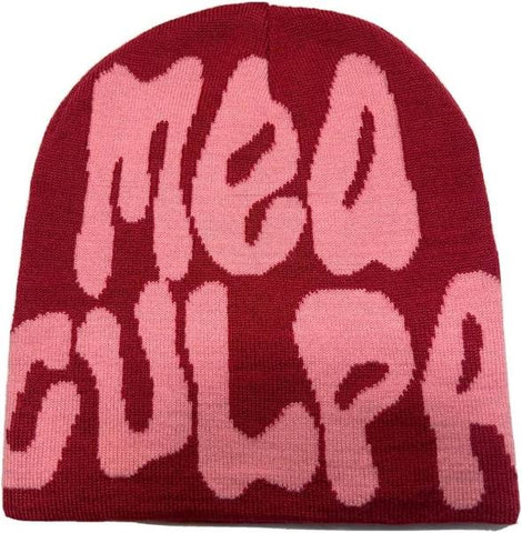 Mea Culpa Red/Pink Beanie