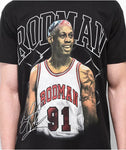 RODMAN BRAND Signature Hair Black T-Shirt