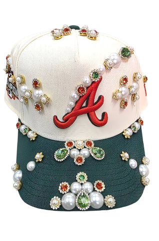 World Series ATL Braves Rhinestone Snapback