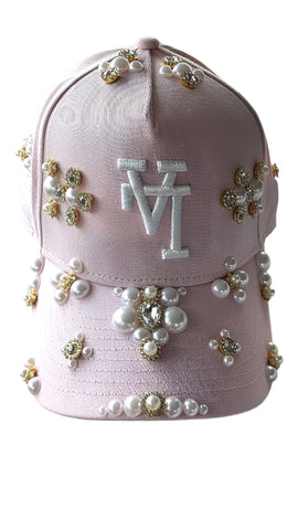 Pink LA Dodgers Rhinestone Snapback