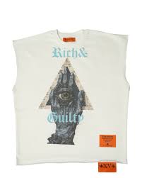 Fighters Shield Evil Eye Cut Sleeves White