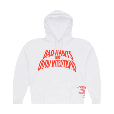 Nav x Vlone Bad Habits Hoodie White