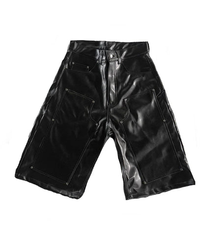 ONXY LEATHER JORTS
