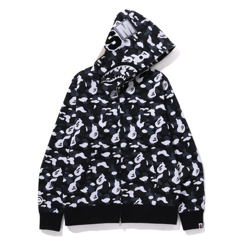 BAPE x DSM Camo Shark Full Zip Hoodie