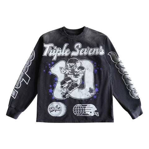 Triple Sevens 777 All Star Long Sleeve Tee Black