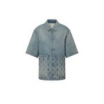 LV Short-Sleeved Denim Workwear Shirt