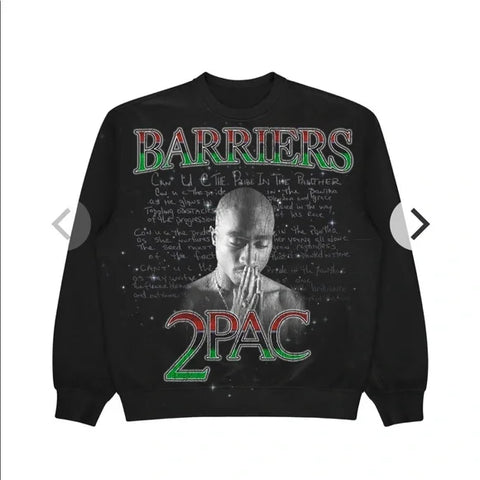 Barriers 2pac Crewneck Black