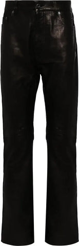 Gallery Dept Leather Flare Pants Black