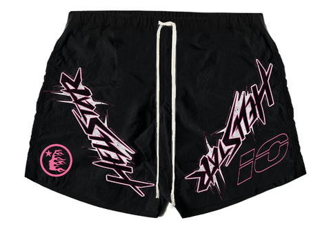 Waxed Nylon Athletic Shorts