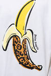 Palm Angels Banana Printed Classic T-Shirt 'White/Yellow'