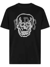 Givenchy PARIS SKULL OVERSIZED T-SHIRT IN COTTON AND RHINESTONES