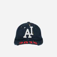 Wide Throwback Cap Navy