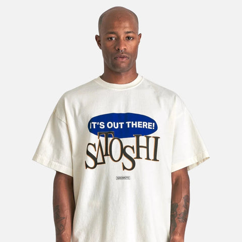 SATOSHI NAKAMOTO Ready for Change T-Shirt in White