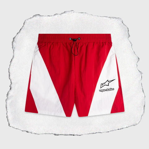 Moto Shorts Red