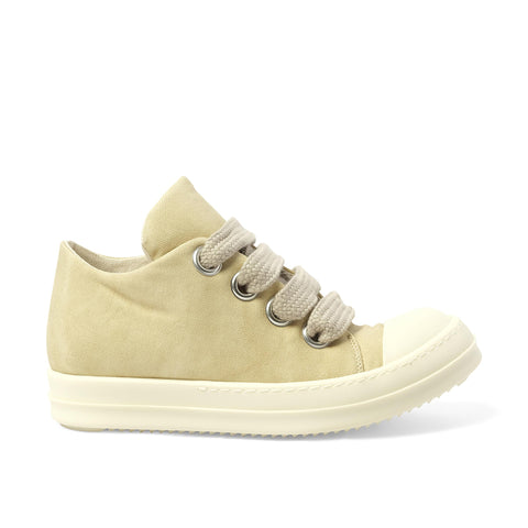 Rick Owens Jumbo Lace Puffer Low Sneaker Parchment/Milk