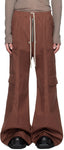 RICK OWENS Brown Cargobelas Cargo Pants