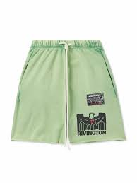 RRR123 Flag Track Shorts | Green