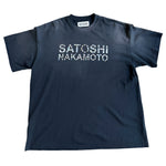 Satoshi Nakamoto Pearl Studded Logo Tee Black
