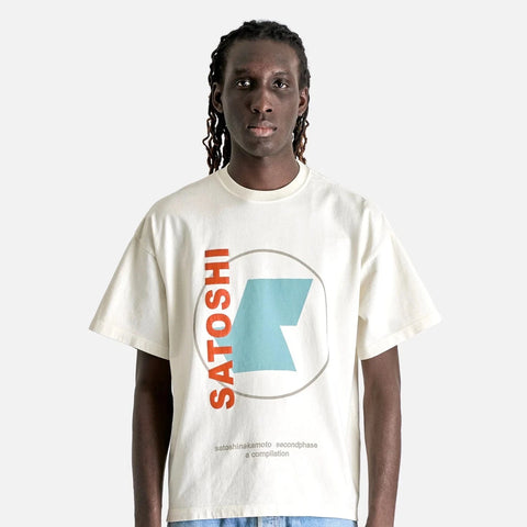 SATOSHI NAKAMOTO Second Phase Tee in Vintage White