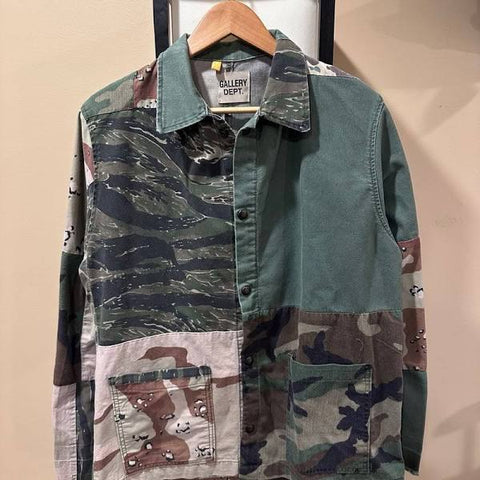Gallery Dept Camo Patchwork Botton Up