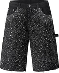 Rhinestone Cowboy Rodeo Black Shorts