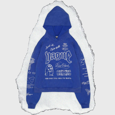 VAGUE SKIN DEEP HOODIE BLUE