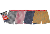 Supreme/Hanes Plaid Boxers (4 Pack)