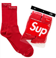 Supreme Red Socks
